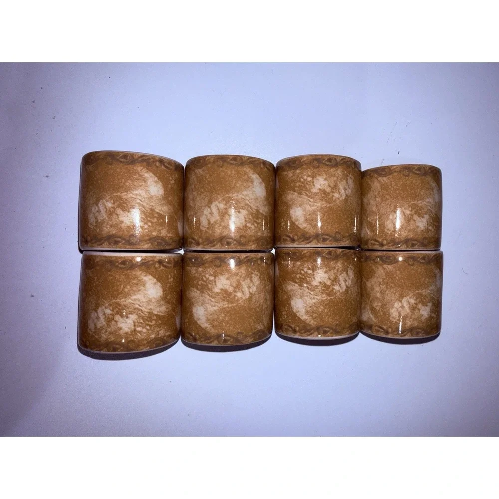 Lot‎ Of 8 VTG Earthenware Napkin Holders By Cortland COLLECTION 222 Fifth C